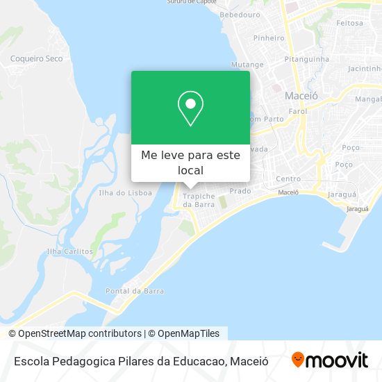 Escola Pedagogica Pilares da Educacao mapa