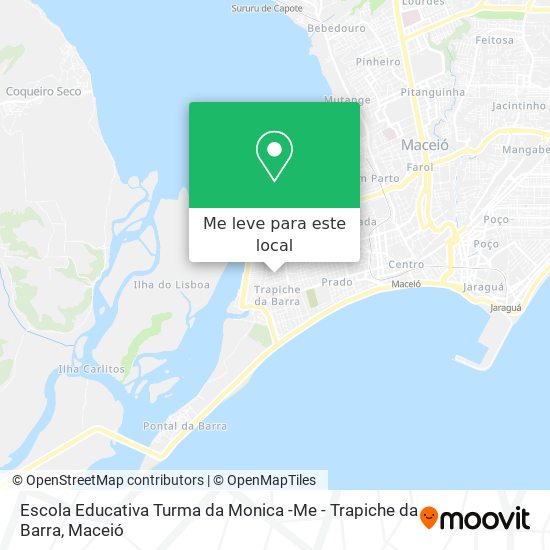 Escola Educativa Turma da Monica -Me - Trapiche da Barra mapa