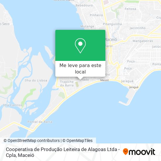Cooperativa de Produção Leiteira de Alagoas Ltda - Cpla mapa