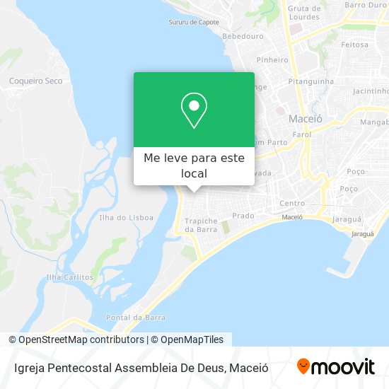 Igreja Pentecostal Assembleia De Deus mapa