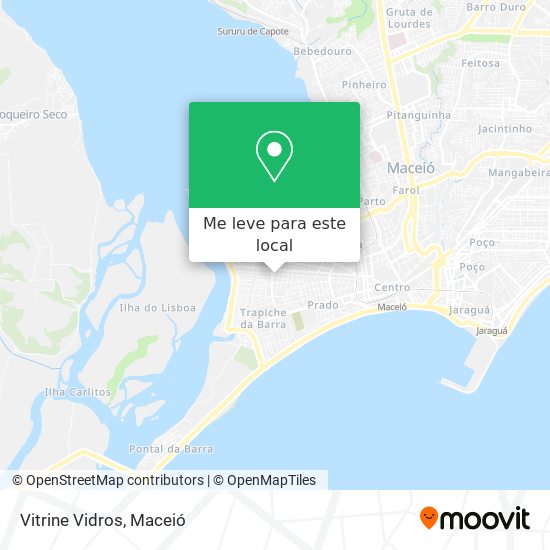 Vitrine Vidros mapa