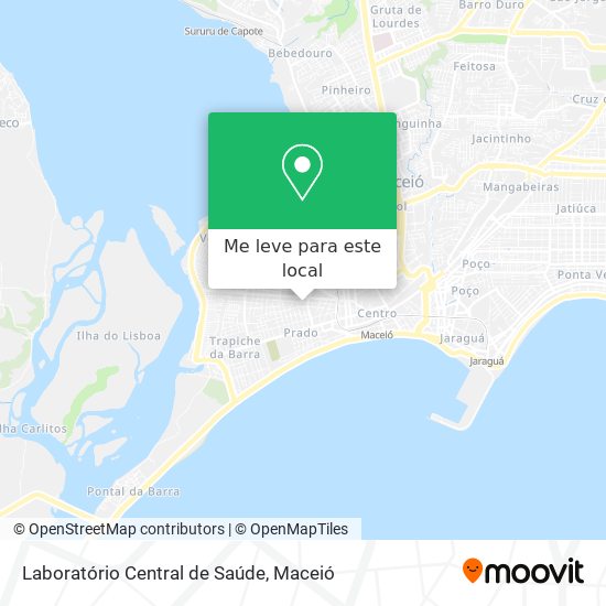 Laboratório Central de Saúde mapa