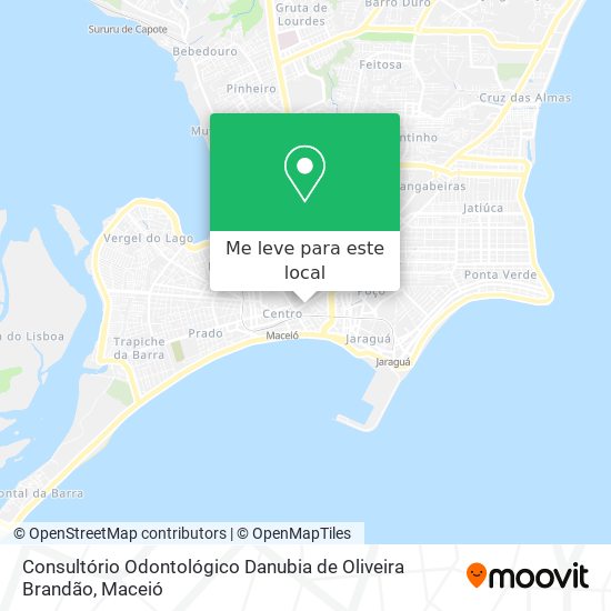 Consultório Odontológico Danubia de Oliveira Brandão mapa