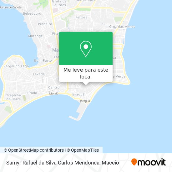 Samyr Rafael da Silva Carlos Mendonca mapa