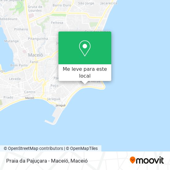 Praia da Pajuçara - Maceíó mapa