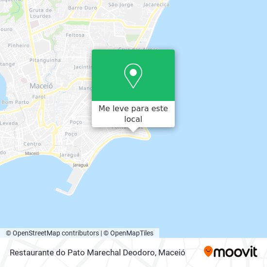 Restaurante do Pato Marechal Deodoro mapa