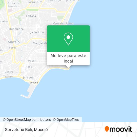 Sorveteria Bali mapa