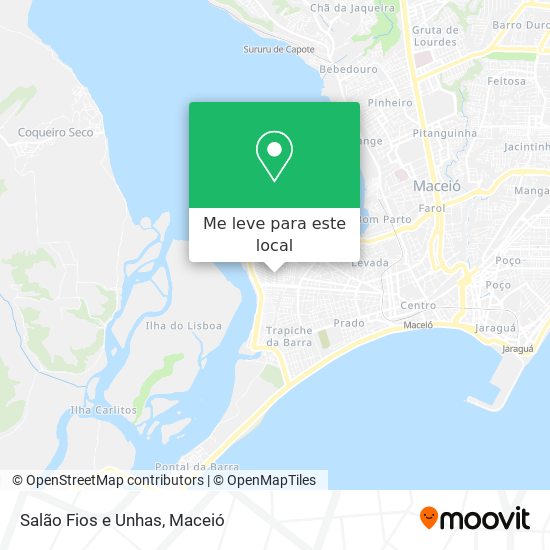 Salão Fios e Unhas mapa