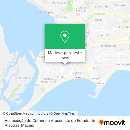 Associação do Comércio Atacadista do Estado de Alagoas mapa
