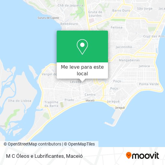 M C Óleos e Lubrificantes mapa