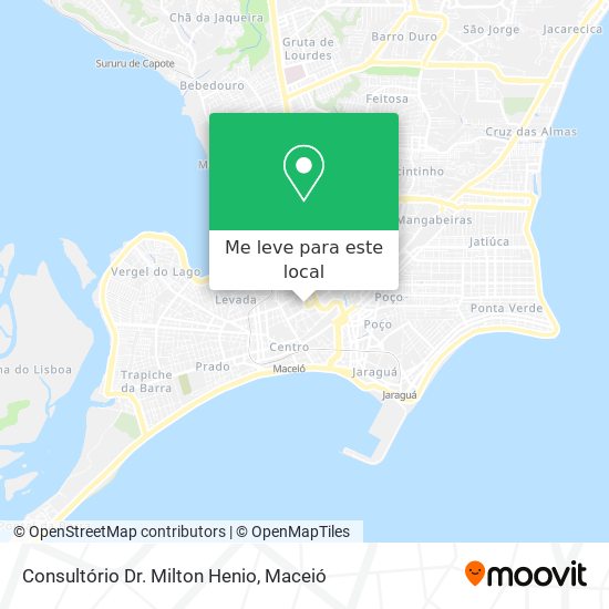 Consultório Dr. Milton Henio mapa