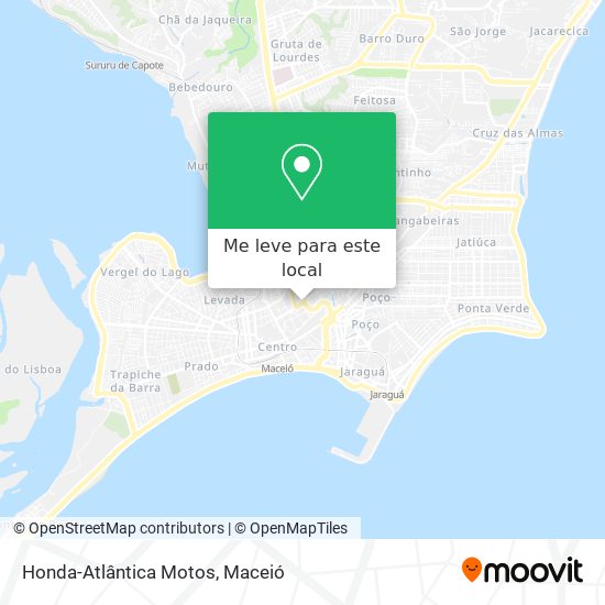 Honda-Atlântica Motos mapa