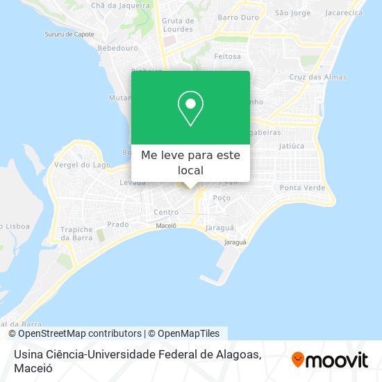 Usina Ciência-Universidade Federal de Alagoas mapa