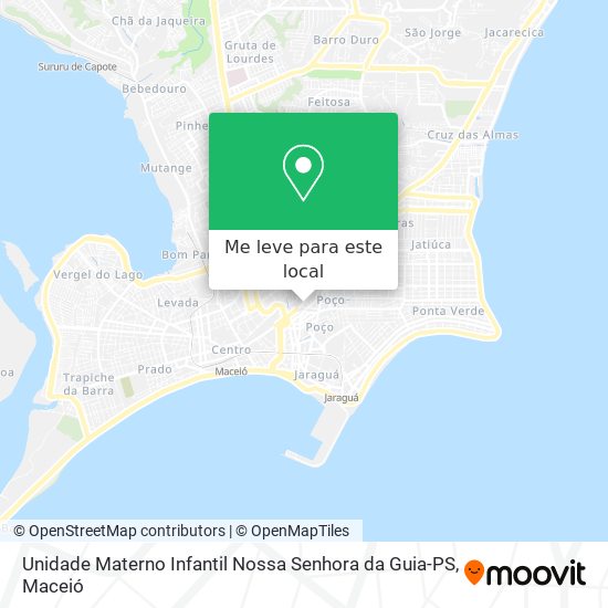 Unidade Materno Infantil Nossa Senhora da Guia-PS mapa