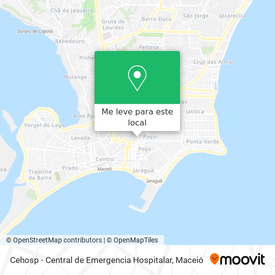 Cehosp - Central de Emergencia Hospitalar mapa
