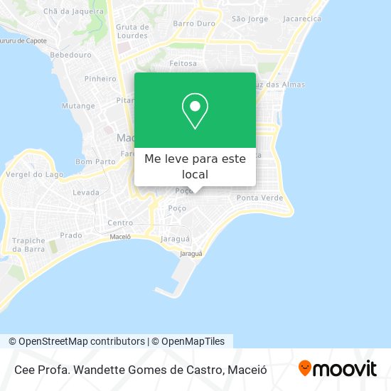 Cee Profa. Wandette Gomes de Castro mapa