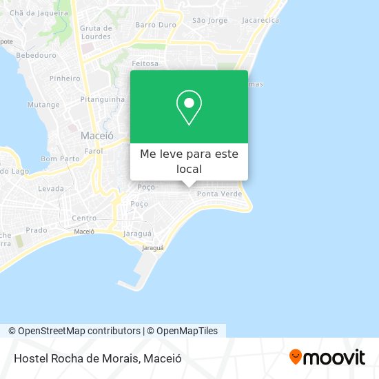 Hostel Rocha de Morais mapa