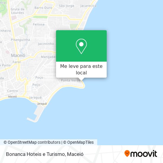 Bonanca Hoteis e Turismo mapa