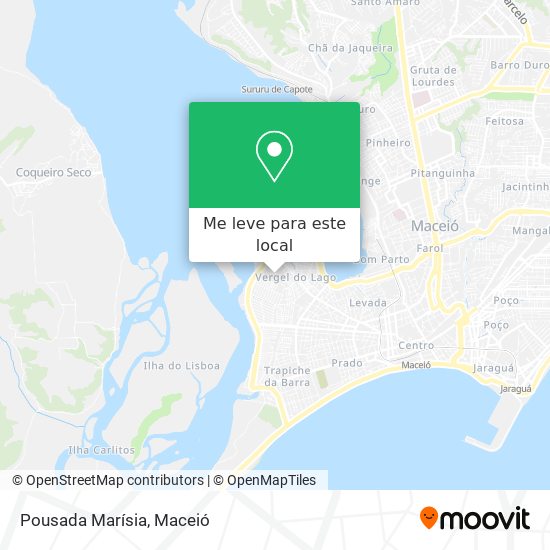 Pousada Marísia mapa