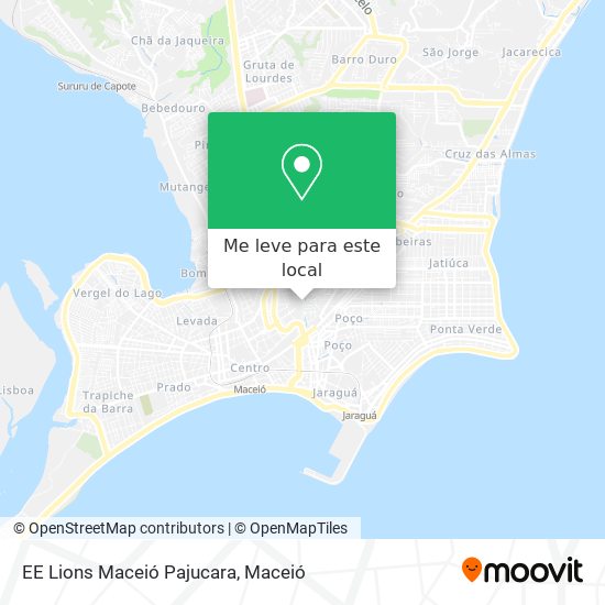 EE Lions Maceió Pajucara mapa