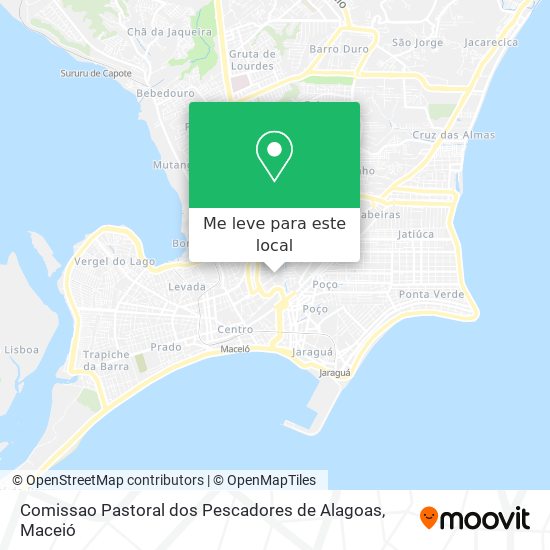 Comissao Pastoral dos Pescadores de Alagoas mapa