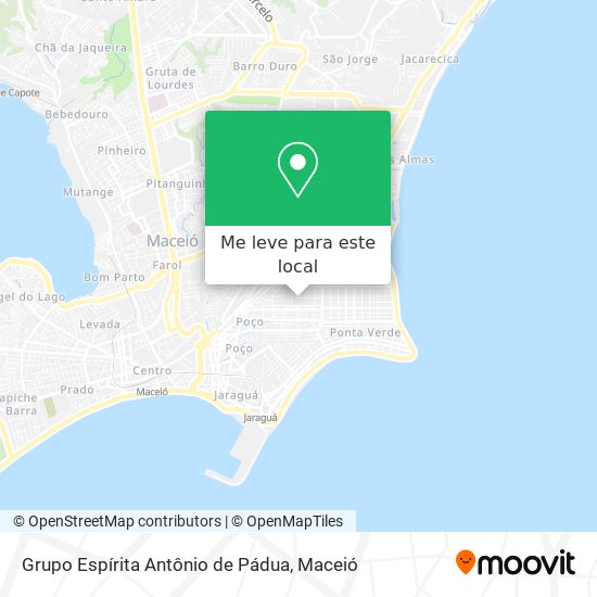 Grupo Espírita Antônio de Pádua mapa