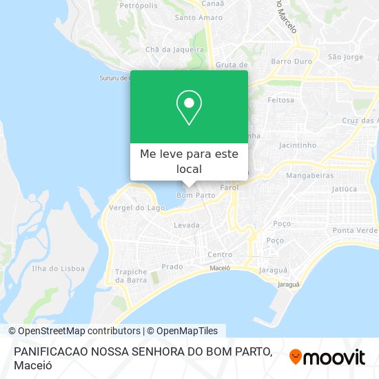 PANIFICACAO NOSSA SENHORA DO BOM PARTO mapa