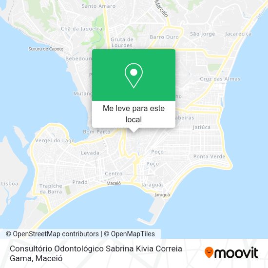 Consultório Odontológico Sabrina Kivia Correia Gama mapa