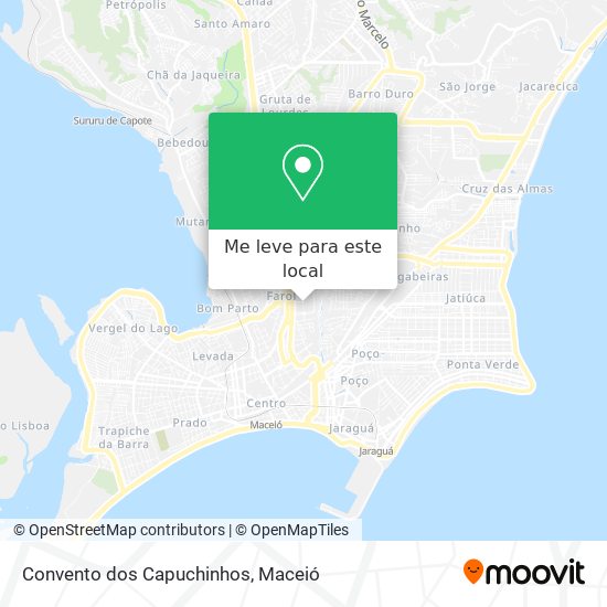 Convento dos Capuchinhos mapa