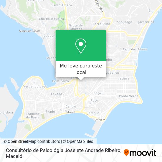 Consultório de Psicológia Joselete Andrade Ribeiro mapa