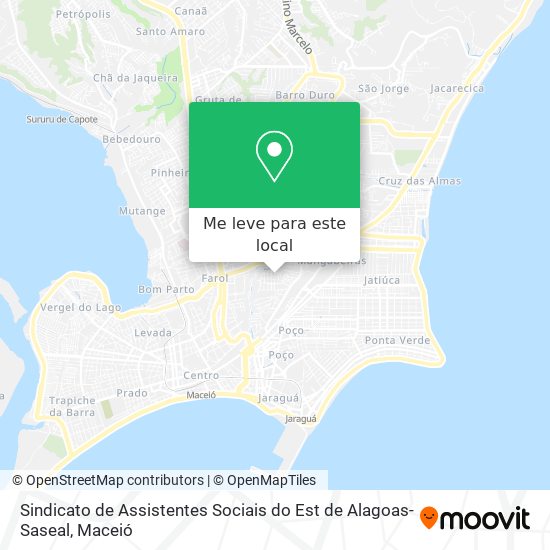 Sindicato de Assistentes Sociais do Est de Alagoas-Saseal mapa