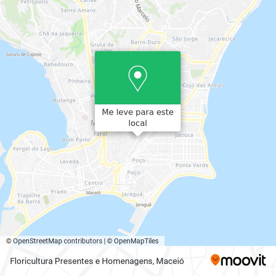 Floricultura Presentes e Homenagens mapa