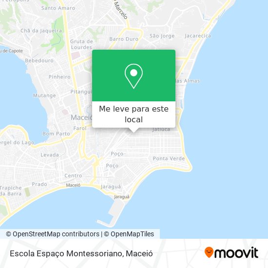 Escola Espaço Montessoriano mapa