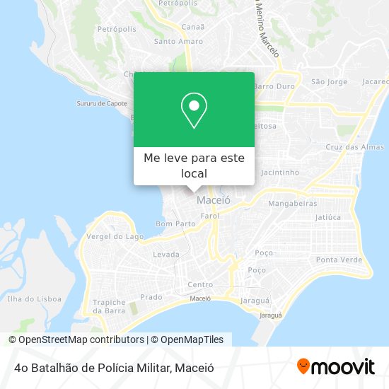 4o Batalhão de Polícia Militar mapa