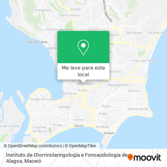 Instituto de Otorrinolaringologia e Fonoaudiologia de Alagoa mapa
