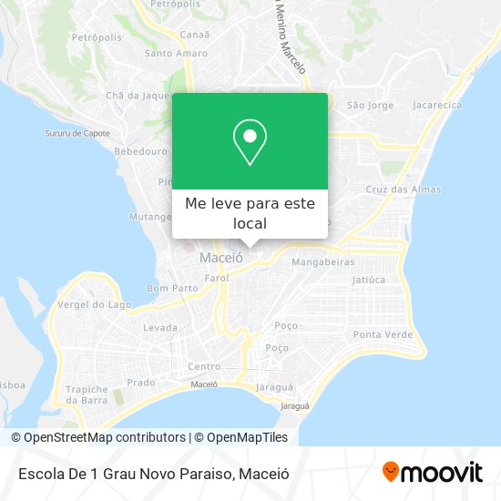 Escola De 1 Grau Novo Paraiso mapa