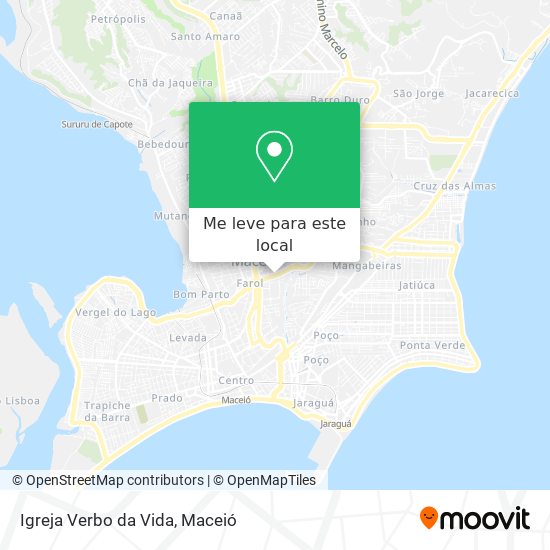 Igreja Verbo da Vida mapa