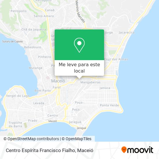 Centro Espírita Francisco Fialho mapa