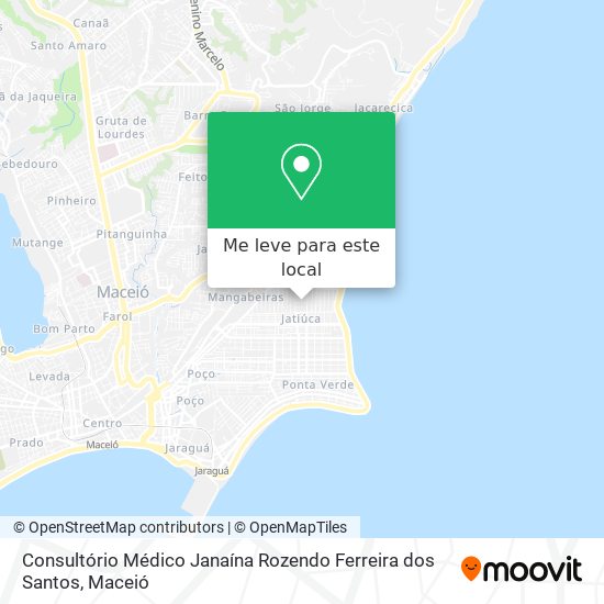 Consultório Médico Janaína Rozendo Ferreira dos Santos mapa