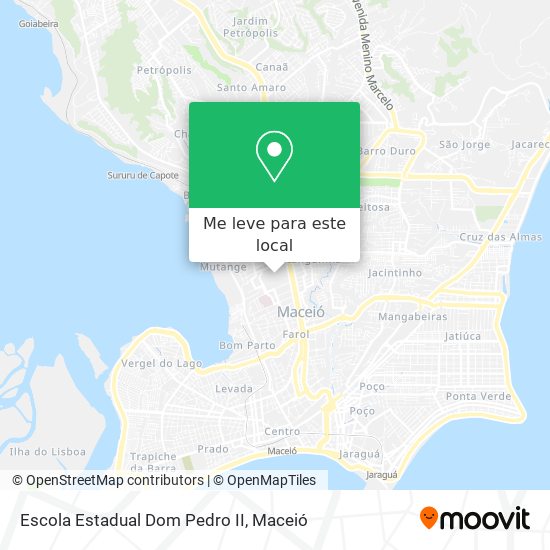 Escola Estadual Dom Pedro II mapa