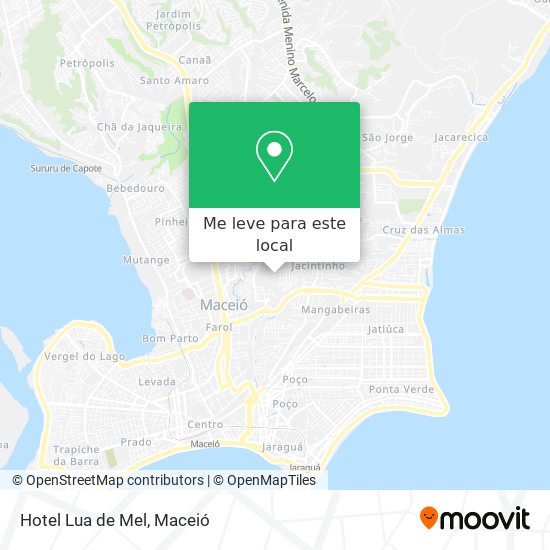 Hotel Lua de Mel mapa