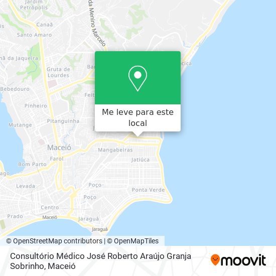 Consultório Médico José Roberto Araújo Granja Sobrinho mapa