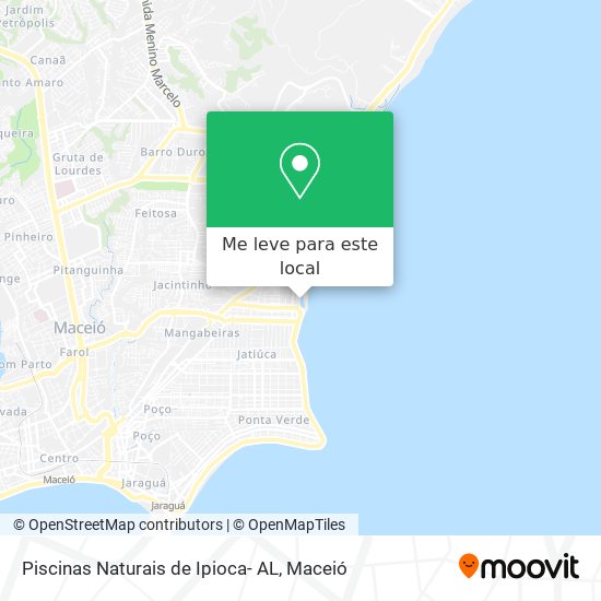 Piscinas Naturais de Ipioca- AL mapa