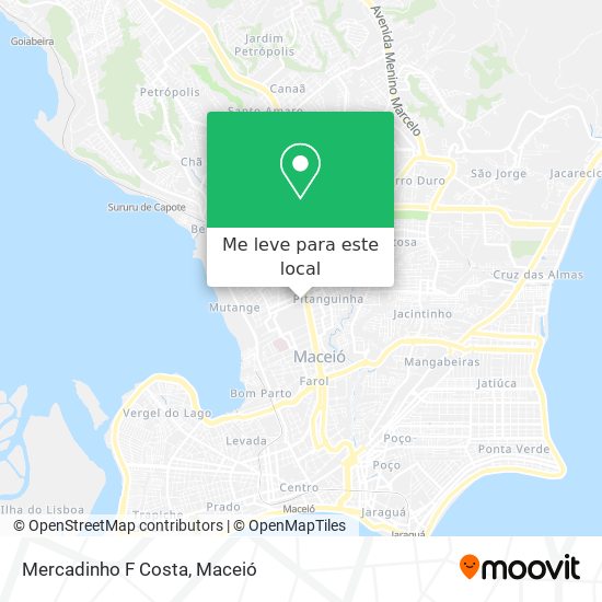 Mercadinho F Costa mapa