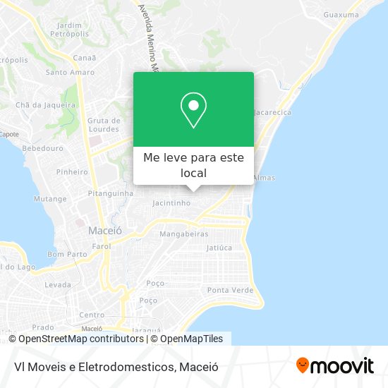 Vl Moveis e Eletrodomesticos mapa