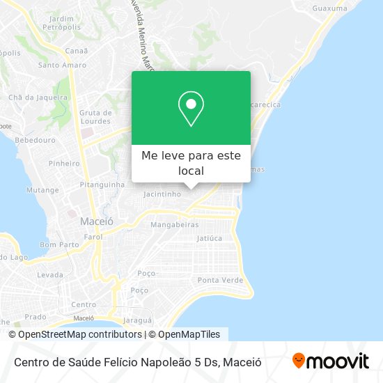 Centro de Saúde Felício Napoleão 5 Ds mapa