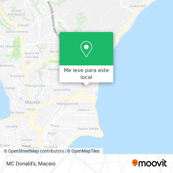 MC Donald's mapa