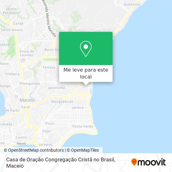 Casa de Oração Congregação Cristã no Brasil mapa