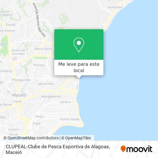 CLUPEAL-Clube de Pesca Esportiva de Alagoas mapa