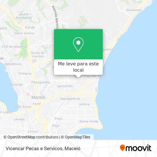 Vicencar Pecas e Servicos mapa